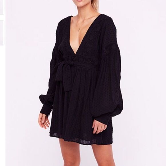 NWT Free People Sugarpie Open Back Mini Dress - Picture 6 of 8